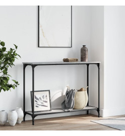Table console sonoma gris 101x30,5x75 cm bois d'ingénierie