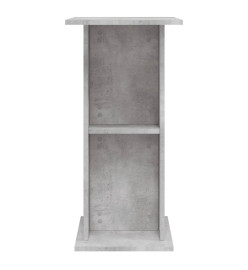 Support d'aquarium gris béton 60,5x36x72,5 cm bois d'ingénierie