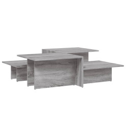 Tables basses 2 pcs Sonoma gris Bois d'ingénierie