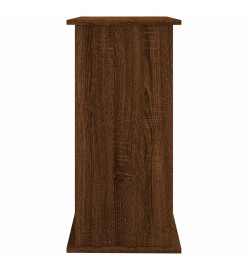 Support pour aquarium chêne marron 81x36x73cm bois d'ingénierie