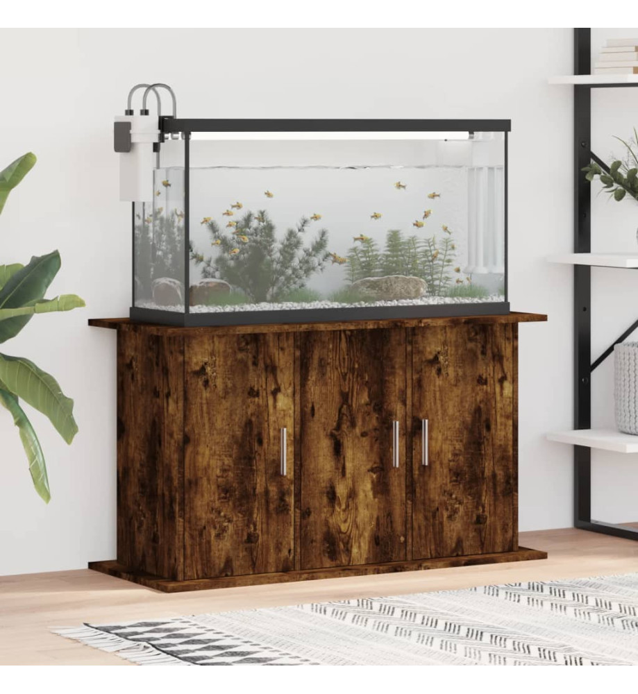 Support pour aquarium chêne fumé 101x41x58 cm bois d'ingénierie