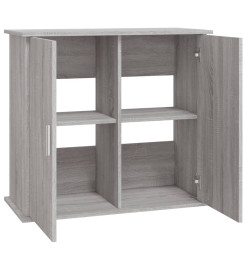 Support pour aquarium sonoma gris 81x36x73 cm bois d'ingénierie