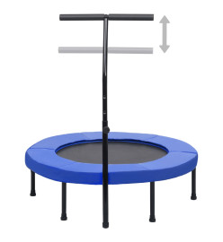 Trampoline de fitness avec poignée et coussin de sécurité 102cm