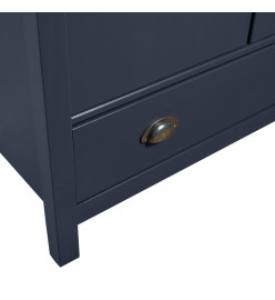 Garde-robe à 3 portes Hill Gris 127x50x170 cm Pin solide