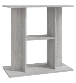 Support pour aquarium sonoma gris 60x30x60 cm bois d'ingénierie