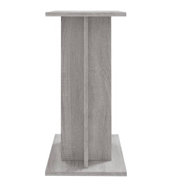 Support pour aquarium sonoma gris 60x30x60 cm bois d'ingénierie