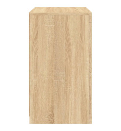 Armoire latérale avec lumières LED chêne sonoma