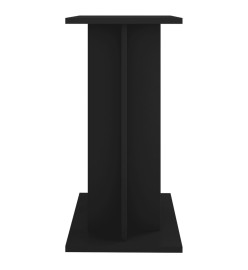 Support pour aquarium noir 60x30x60 cm bois d'ingénierie