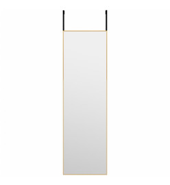 Miroir de porte Doré 30x100 cm Verre et aluminium