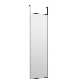 Miroir de porte Noir 30x100 cm Verre et aluminium