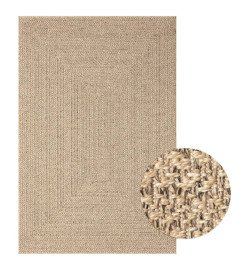 Tapis 140x200 cm aspect jute intérieur et extérieur