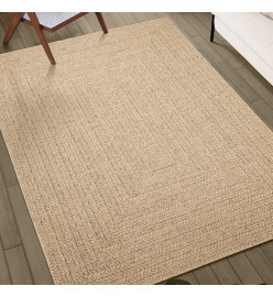 Tapis 140x200 cm aspect jute intérieur et extérieur