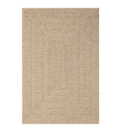 Tapis 140x200 cm aspect jute intérieur et extérieur