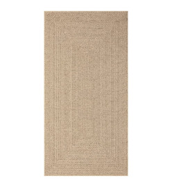 Tapis 80x150 cm aspect jute intérieur et extérieur