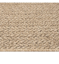 Tapis 80x150 cm aspect jute intérieur et extérieur