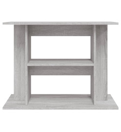 Support pour aquarium sonoma gris 80x35x60 cm bois d'ingénierie