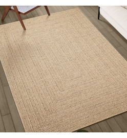 Tapis 200x290 cm aspect jute intérieur et extérieur