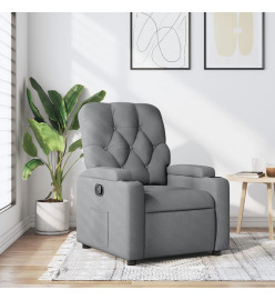 Fauteuil inclinable Gris clair Tissu