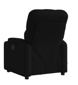 Fauteuil de massage inclinable Noir Tissu