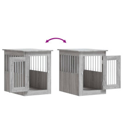 Meuble de cage pour chiens sonoma gris 45x62x59 cm