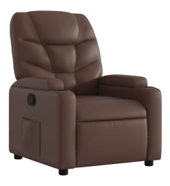 Fauteuil inclinable Marron Similicuir