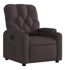 Fauteuil inclinable Marron foncé Tissu