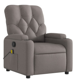 Fauteuil de massage inclinable Taupe Tissu