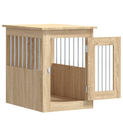 Meuble de cage pour chiens chêne sonoma 45x62x59 cm