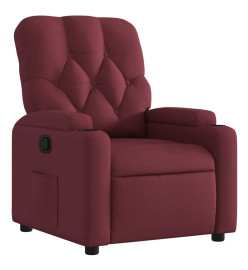 Fauteuil inclinable Rouge bordeaux Tissu