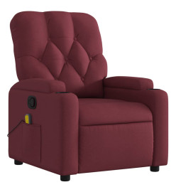 Fauteuil de massage inclinable Rouge bordeaux Tissu