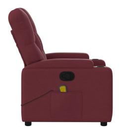 Fauteuil de massage inclinable Rouge bordeaux Tissu