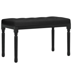 Banc Noir 80x40x49 cm Velours