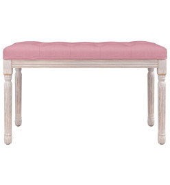 Banc Rose 80x40x49 cm Velours