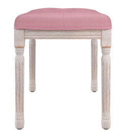 Banc Rose 80x40x49 cm Velours