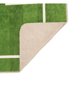 Tapis enfant 160x230cm terrain de football antidérapant lavable