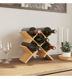 Casier à vin pour 5 bouteilles 41x15x25 cm bambou
