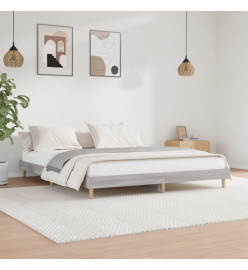 Cadre de lit sonoma gris 120x200 cm bois d'ingénierie