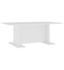 Table basse Blanc 103,5x60x40 cm Aggloméré
