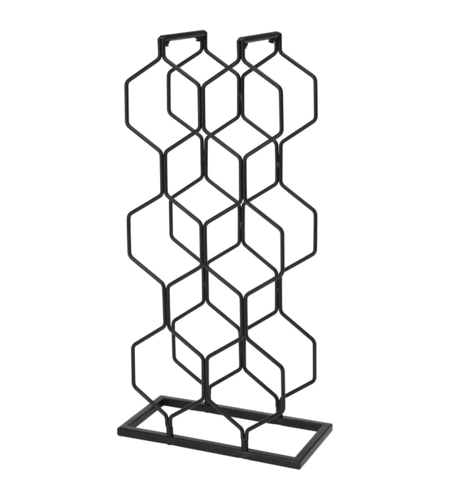 Home&Styling Casier à vin pour 8 bouteilles métal noir Home&Styling Casier à vin pour 8 bouteilles métal noir