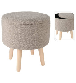 Home&Styling Tabouret de rangement Ø35x40 cm taupe