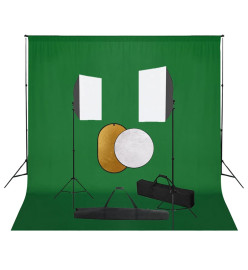 Kit de studio photo boîtes à lumière toile de fond réflecteur