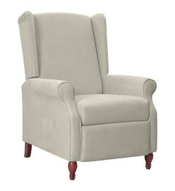 Fauteuil inclinable Gris clair Tissu microfibre