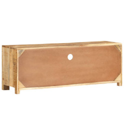 Meuble TV 110x30x40 cm Bois de manguier brut