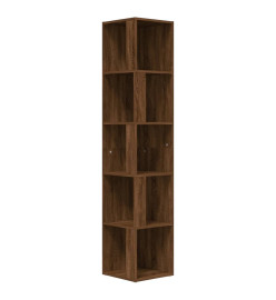 Armoire d'angle Chêne marron 33x33x164,5 cm Bois d'ingénierie