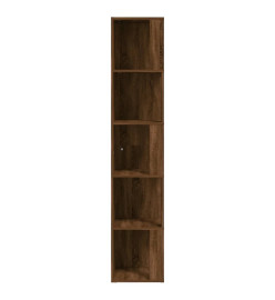 Armoire d'angle Chêne marron 33x33x164,5 cm Bois d'ingénierie