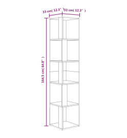 Armoire d'angle Chêne sonoma 33x33x164,5 cm Aggloméré