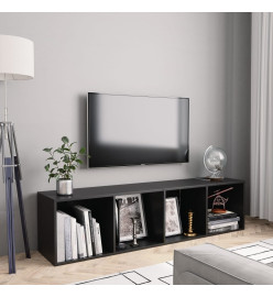 Bibliothèque/Meuble TV Noir 143 x 30 x 36 cm
