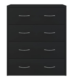 Buffet avec 4 tiroirs 60x30,5x71 cm Noir