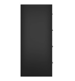 Buffet avec 4 tiroirs 60x30,5x71 cm Noir