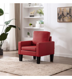 Fauteuil Rouge Similicuir